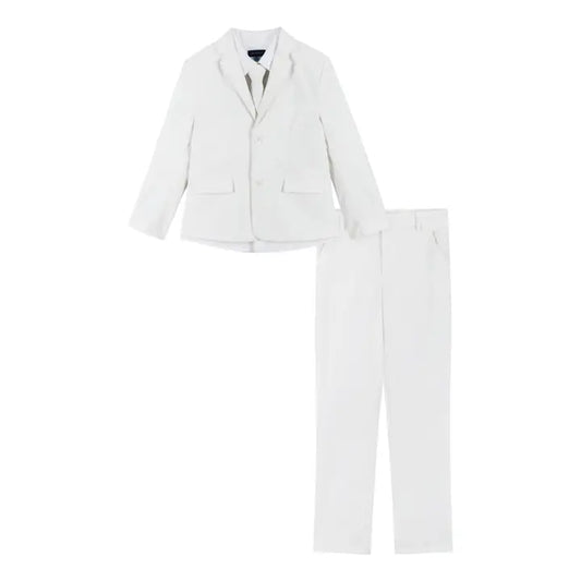 Boys Tween 4-Piece White Suit Set image 0