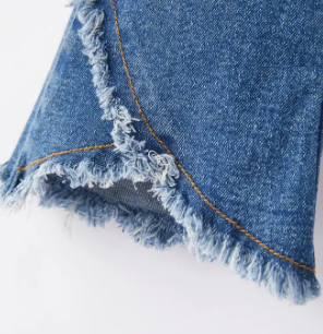 Girls Bell Denim Pants image 2