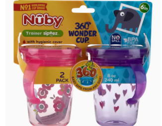 2 pack; Nuby 360 Wonder Cup image 1