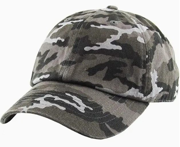 Black Camo Kids Baseball Cap image 0