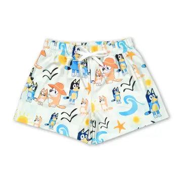 Sleeveless Dog Sun Starfish Boys Summer Trunks