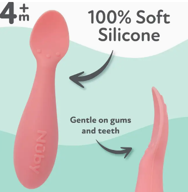 Nuby 2-piece Silicon Spoons image 2