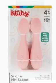 Nuby 2-piece Silicon Spoons image 1