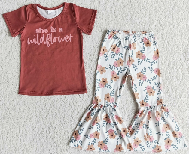 Wildflower Bell Bottoms Set (3months-4T) image 0