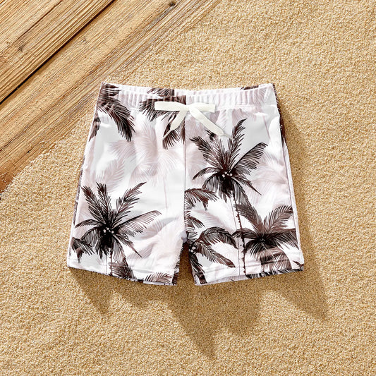 Boys Palm Tree Swim Shorts!