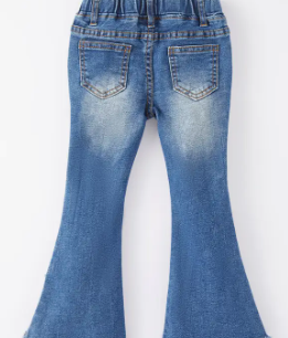 Girls Bell Denim Pants image 1